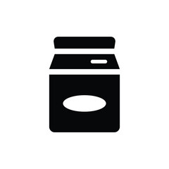 Milk carton box vector icon