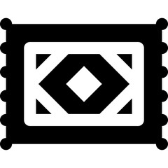 Carpet icon in solid glyph style