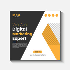 Digital marketing agency  social media banner template