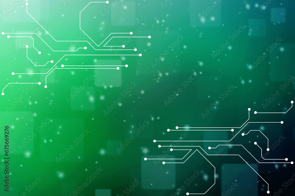 Poster abstract futuristic circuit board illustration, circuit board with various technology elements. circ