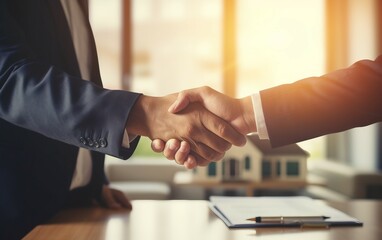 Professional Handshake on Real Estate deal