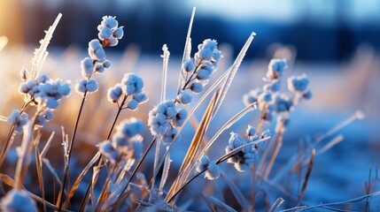 Frosty Winter Morning Macro Cold Weather, Gradient Color Background, Background Images , Hd Wallpapers