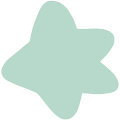 cute cartoon Hand drawn colored of simple decorative elements.