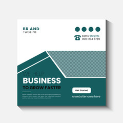 We help your business and marketing agency social media post template