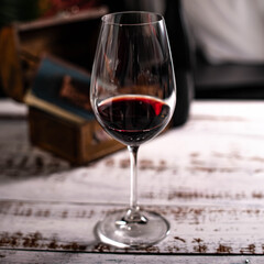 Composition with glasses and drinks