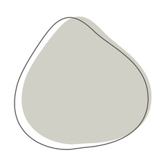 Obraz premium abstract grey blobs and outline for background