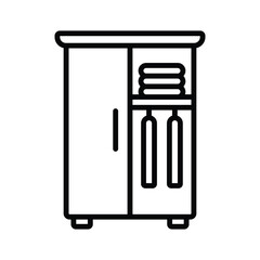 wardrobe icon vector design template simple and clean