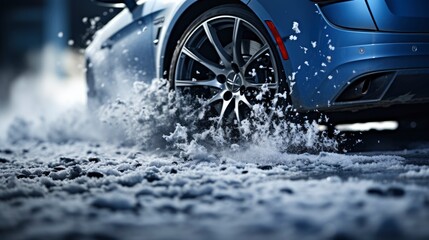 Winter Tires Change Beware Coming Car, Gradient Color Background, Background Images , Hd Wallpapers - obrazy, fototapety, plakaty