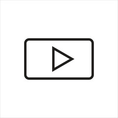 video vector icon line template