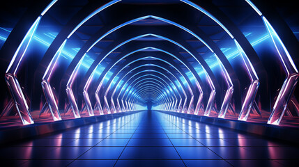 light in the tunnel HD 8K wallpaper Stock Photographic Image 
