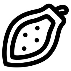 papaya icon vector illustration asset element
