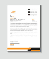Modern business letterhead template