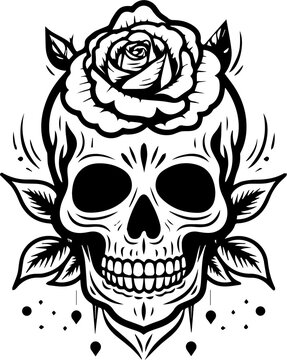 Rose Sugar Skull