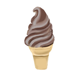 チョコソフトクリーム
