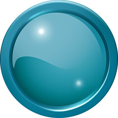 round button illustration. 3d glossy elegant circle design for empty emblem, medal or badge, shiny and gradient light effect on plate isolated