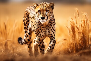 Cheetah's Prowl in the Savannah Wilderness