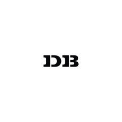 Initial letter d b logo design template creative and professional infinity logo on black background. db letter for simple logo design