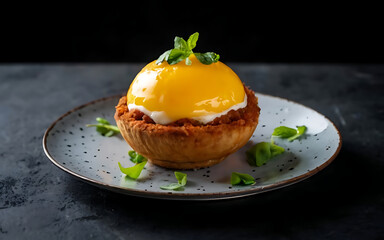 Capture the essence of Egg Hopper in a mouthwatering food photography shot Generative AI - obrazy, fototapety, plakaty