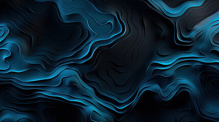 Fototapeta premium geographic grid map, Abstract wavy blue topographic map. Abstract geometric topographic contour map background