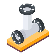  Isometric Icons of Plumbing Work