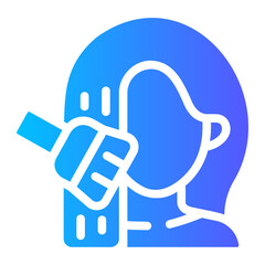 hair dye Gradient icon