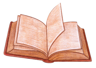 Flip book pencil illustration