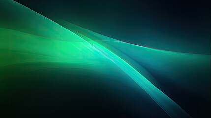 Fototapeta premium Abstract dark background. Silk satin fabric. dark green color.Elegant background with space for design. Soft wavy folds. Abstract Background with 3D Wave Bright green ,Christmas, birthday, anniversary