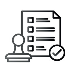 Very Clear black gradient vector ICON on white background for business and infographic designs