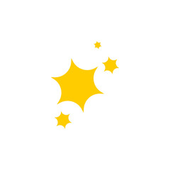 set of vector sparkling star elements flash