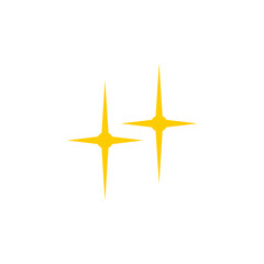 Obraz premium set of vector sparkling star elements simple