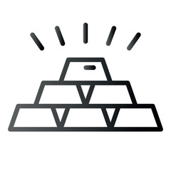 Very Clear black gradient vector ICON on white background for business and infographic designs