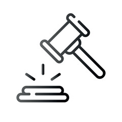 Very Clear black gradient vector ICON on white background for business and infographic designs