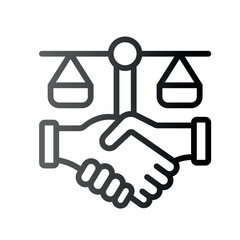 Very Clear black gradient vector ICON on white background for business and infographic designs