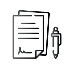 Very Clear black gradient vector ICON on white background for business and infographic designs