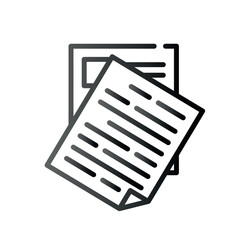 Very Clear black gradient vector ICON on white background for business and infographic designs