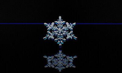 christmas snowflake ornament