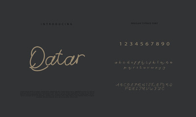 Handwritten Script font. Hand drawn brush style modern calligraphy cursive typeface. Hand Lettering and Custom Typography alphabet for Designs: Logo, Greeting Cards, Poster. Vector Brush type set.
