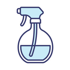 Cleaning spray bottle icon vector on trendy design