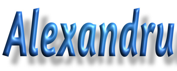 Alexandru - light blue/ blue color - writen name - ideal for websites, emails, presentations, greetings, banners, cards, books, t-shirt, sweatshirt, prints, cricut, silhouette,
