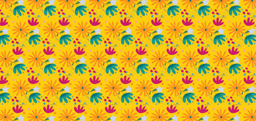 small cute flower pattern on background