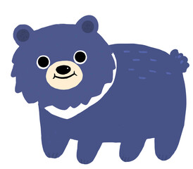 Taiwan  Formosan  black bear BEAR  CUTE  cartoon hand drawn animal