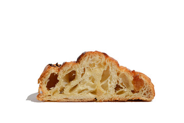 baking in a section on a white background
