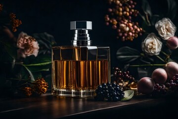 perfumes bottle on the table