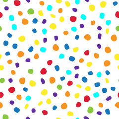 Orange Vector Spot Confetti. Seamless Random Dot. Color Dot. Abstract Eps Dot Texture. Abstract Holiday Ball. Rainbow Pattern Baby Sparks. Small Happy Polka Background. Red Modern Background Polka.