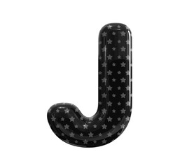 Black Balloon Letter J