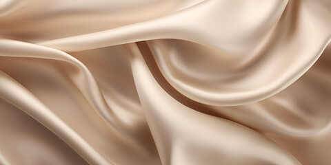 Obraz premium Soft beige textured silk fabric abstract background 