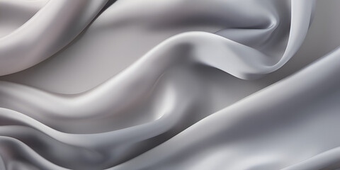 Obraz premium Grey textured silk fabric abstract background 