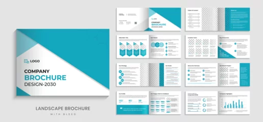 Gardinen Landscape Brochure design. business Company Profile booklet magazine annual report template © RIFAT