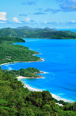 Fototapeta na wymiar West coast of the Island Mahé, Republic of Seychelles, Africa.