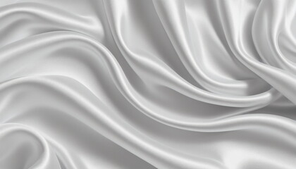 Obraz premium Soft White Satin Silk Swirl: A Symphony of Texture and Elegance